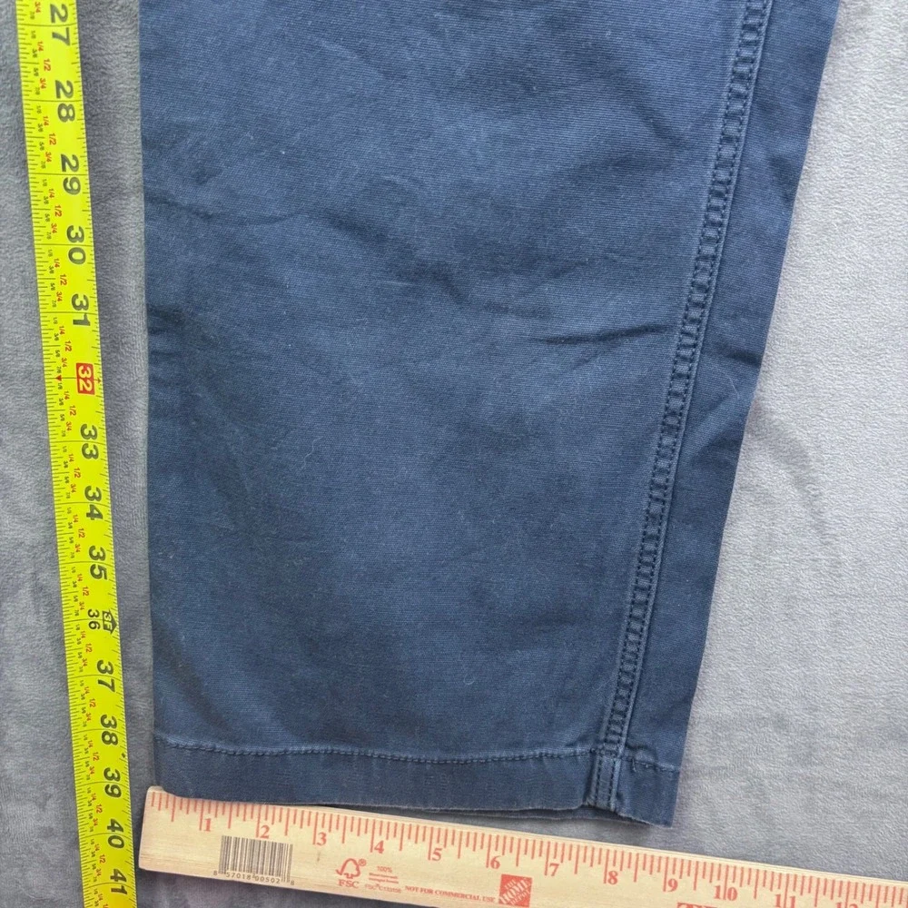 Carhartt Rugged Flex Relaxed Fit Canvas Work Pants Navy Blue 40x30 BN2291-M